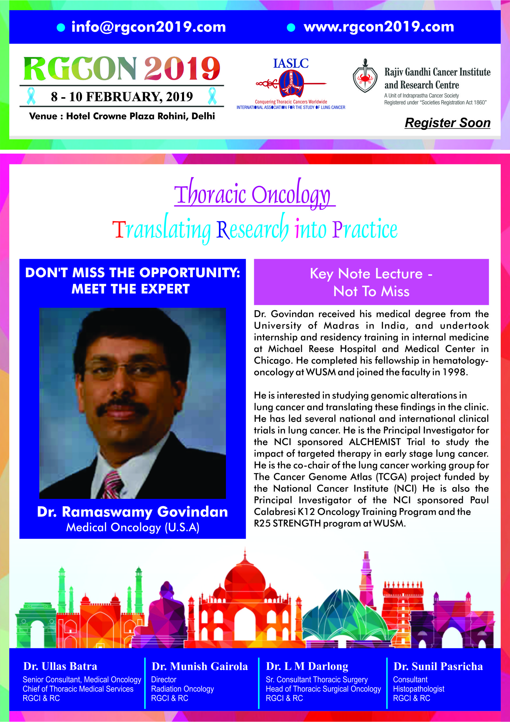 Explore Thoracic Oncology At RGCON 2019